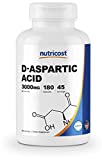 Nutricost D-Aspartic Acid (DAA) Capsules 3000mg Per Serving (180 Capsules) - Gluten Free & Non-GMO