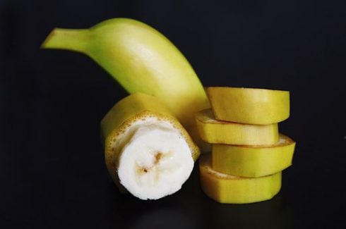 Are bananas good for men, a sliced banana